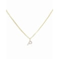 thumbnail image 1 of Pavé Initial Necklace - Gold, 1 of 7