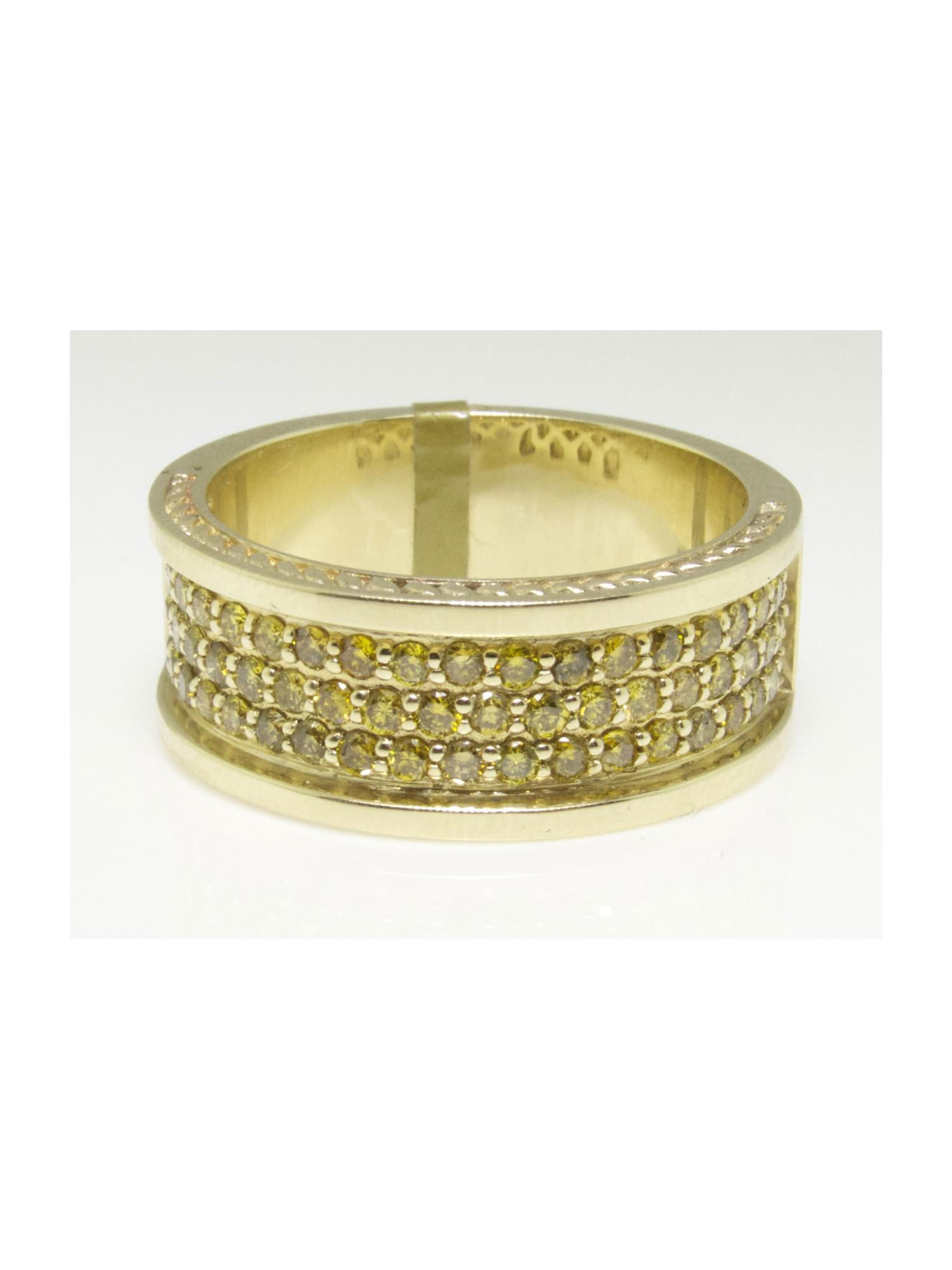 Mens canary sale yellow diamond rings