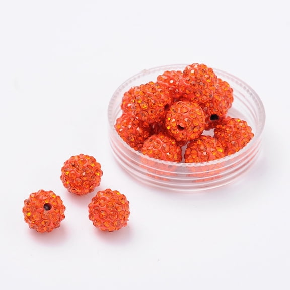 Pave Disco Ball Beads Polymer Clay Rhinestone Beads Grade A Round Hyacinth PP14(2~2.1mm) 10mm Hole: 1.0~1.2mm
