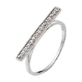 thumbnail image 1 of Pave Set Horizontal Bar Ring For Women 1.6 Ct Simulated Diamond 14K White Gold Over, 1 of 2
