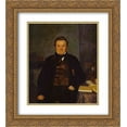 thumbnail image 1 of Pavel Fedotov 2x Matted 20x22 Gold Ornate Framed Art Print 'Portrait of F. Ye. Yakovlev', 1 of 2