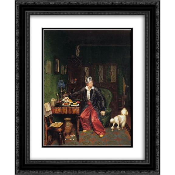 Pavel Fedotov 2x Matted 20x24 Black Ornate Framed Art Print 'The Aristocrat's Breakfast'