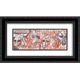 thumbnail image 1 of Pavel Filonov 2x Matted 24x14 Black Ornate Framed Art Print 'Horses', 1 of 2