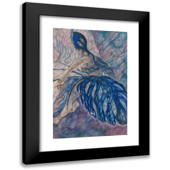 Pavel Tchelitchew 11x14 Black Modern Framed Museum Art Print Titled - Costumed Figure (ca. 1920-21)
