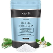 Pavelle Dead Sea Muscle Soak Bath Salts for Body Pain Relief - Mountain Spring