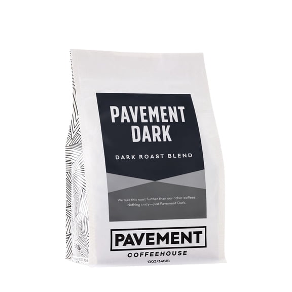 Pavement Dark - Roasted by Pavement Coffeehouse - Whole Bean Coffee - 12oz Bag