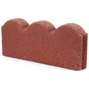 Pavestone 12" Straight Scallop Red Concrete Edger