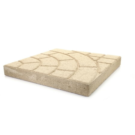 Pavestone 16" Bella Cobble Buff Concrete Stepping Stone
