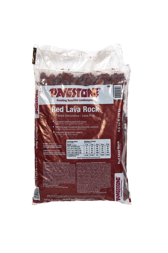 .5 Cu. ft. Bagged Decorative Stone Red Lava Rock
