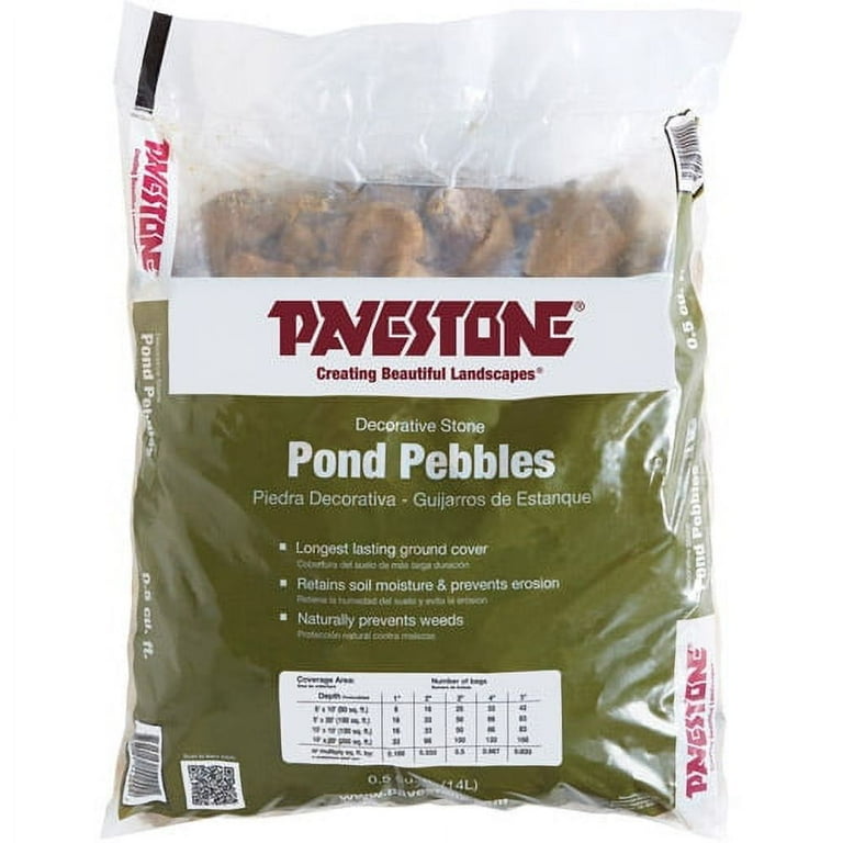 0.5 cu. ft. Bagged Pond Pebbles 0.5 cu. ft. Bagged Pond Pebbles