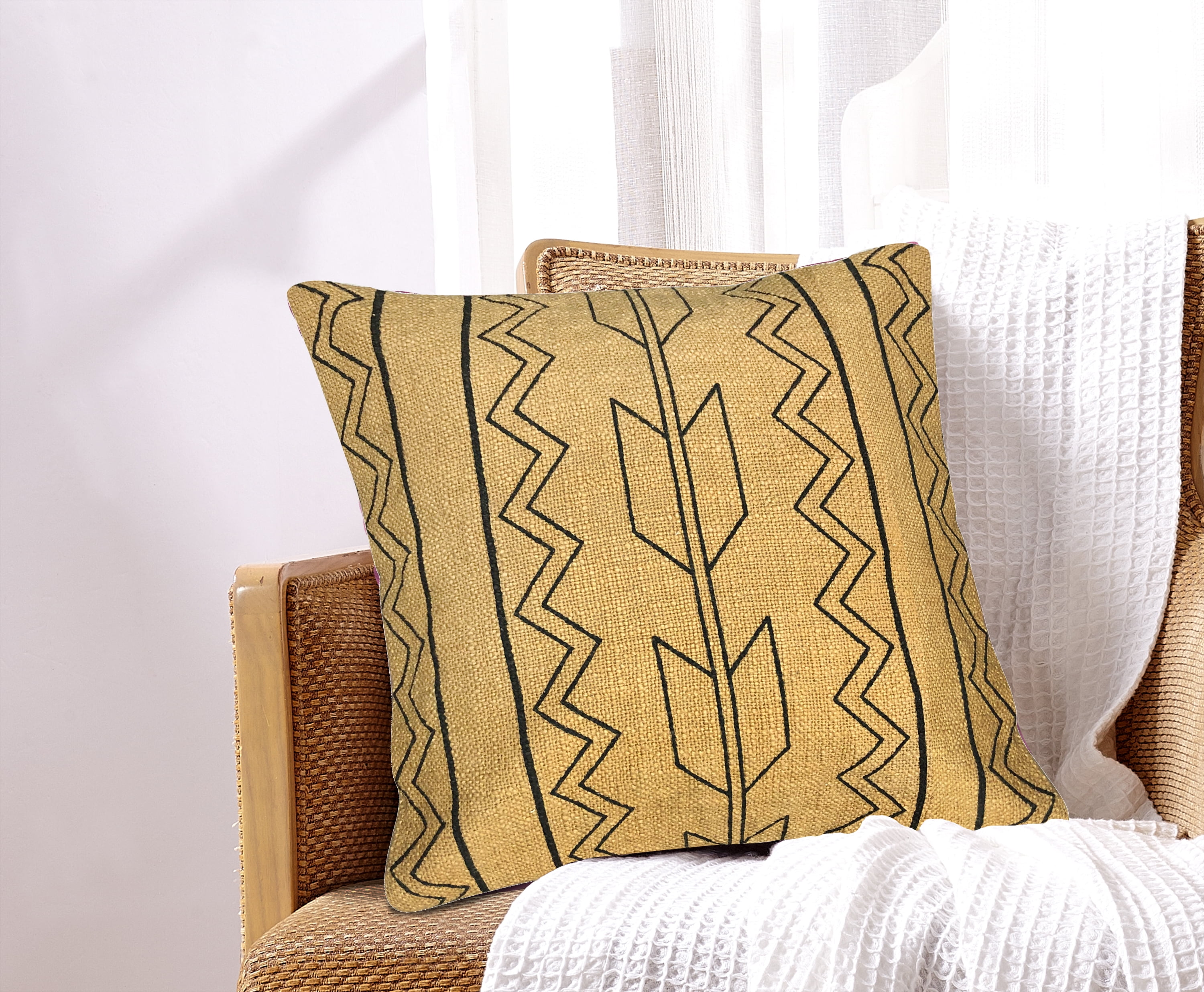 Pavia Cotton Throw Pillow 18x18
