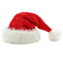 Santa Hat Sequin Thick Fur Trim Santa Hat Sequin Thick Fur Trim
