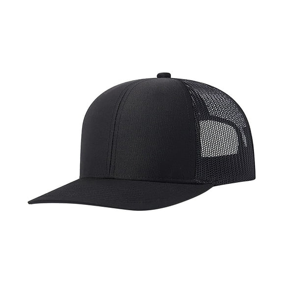 Pavied Baseball Cap Gorras Para Hombres Originales Fashion Slightly Curved Duck Tongue Cap Wide Brim Spring And Summer Breathable Mesh Cap Camouflage Snapback Hats for Men Running Hat Black M