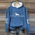 thumbnail image 1 of Pavied Hoodies for Women,Graphic Hoodies,Horse Heartbeat Horse Lover Hoodie Sweatshirt Soft Printed Shirt Winter Sweatshirt Top,Womens Sweatshirt,Crewneck Sweatshirts,Womens Hoodies Pullover,Blue M, 1 of 1