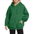 Pavied Hoodies for Women,Tunic Hoodies,Solid Color Plush And Thick