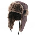 thumbnail image 1 of Pavied Trapper Hat Beanie Cap Men's Waterproof Thunderhead Windproof Ski Cap Cold Ear Cap Winter Hats Hat With Ear Flaps Brown One Size, 1 of 5