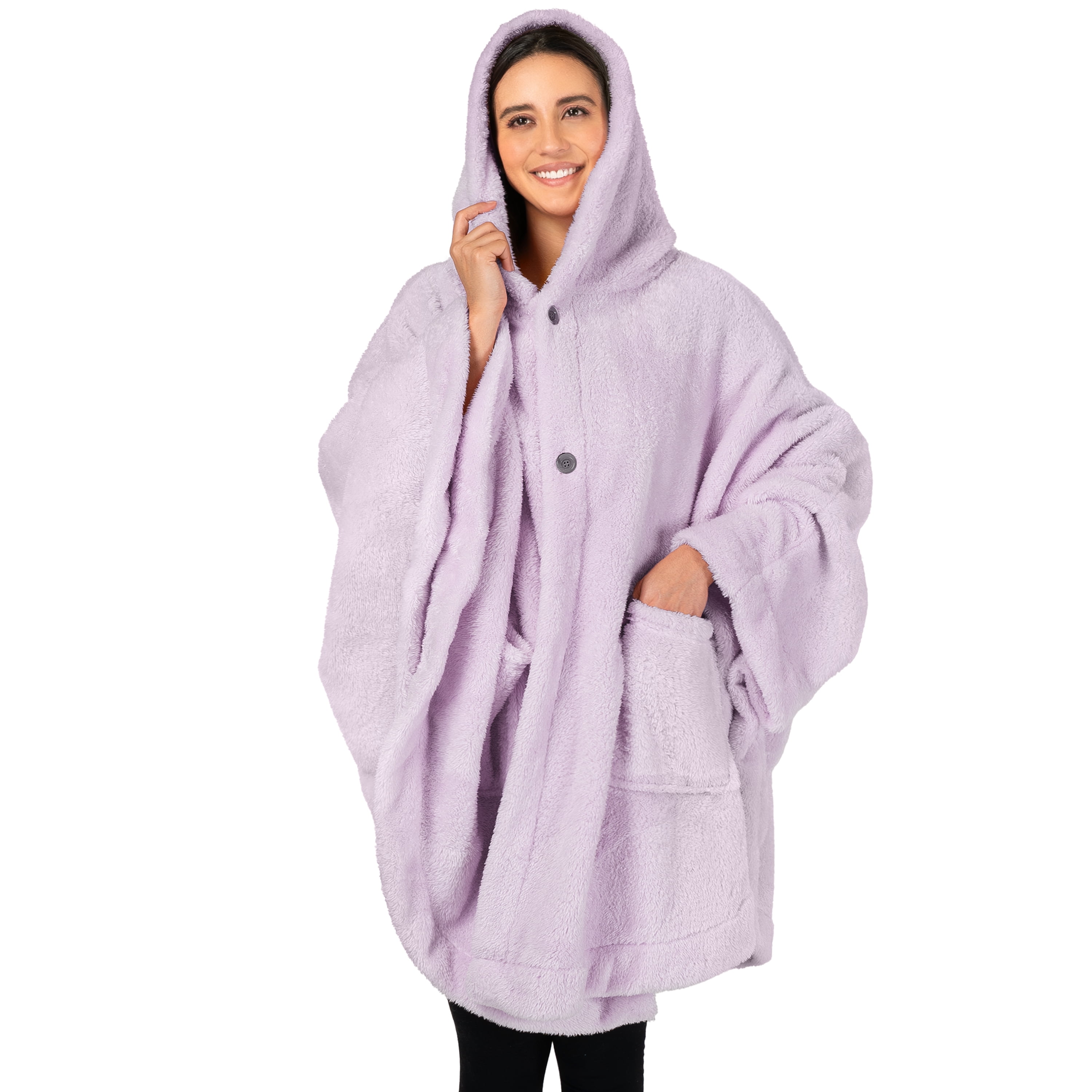 Pavilia Premium Fabrics Luxurious Angel Wrap Wearable Blanket (Women's)