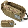 thumbnail image 1 of Pavilia Tactical Toiletry Bag for Men, Hygiene Travel Bag, Military Dopp Kit, Water Resistant Molle Pouch, Mens Shaving Grooming Essentials, Bathroom Shower Toiletries Small Organizer Case, Camo, 1 of 9