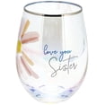 thumbnail image 1 of Pavilion Gift Company Iridescent Stemless Wine Glass, 18 oz, Pink, Purple & Yellow, 1 of 7