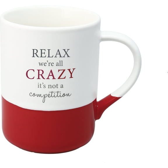 Pavilion Gift Company - Relax, Crazy - 18 oz Mug