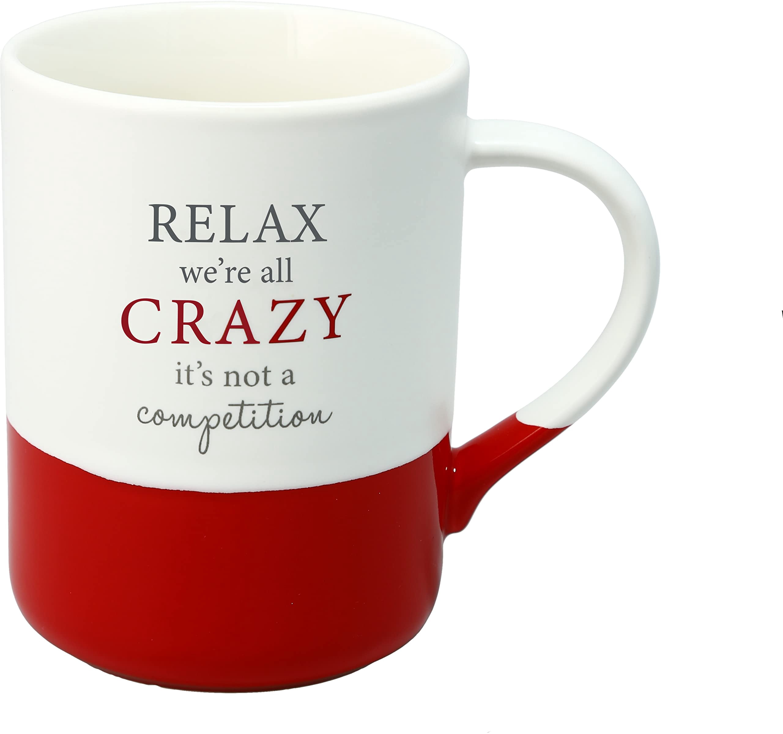 Big 18oz Pottery Coffee Mug – Awesome Holiday Gift Idea! (Fun Multicolor Design)