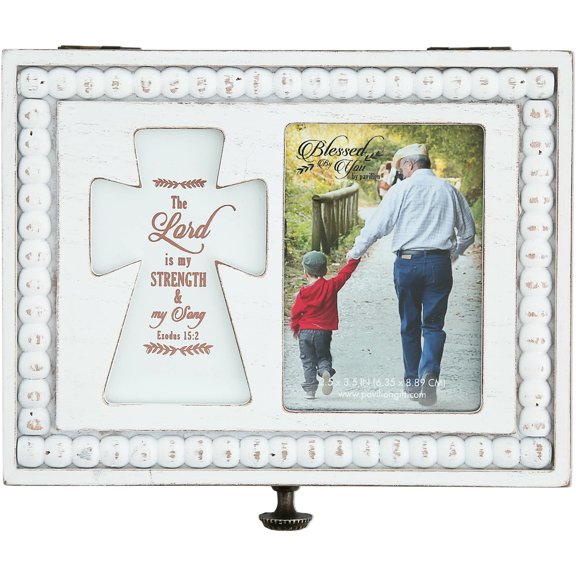 Pavilion Gift Company - The Lord - 6.5" x 5" Prayer Box with Photo Frame
(Holds 2.25" x 3.25" Photo)