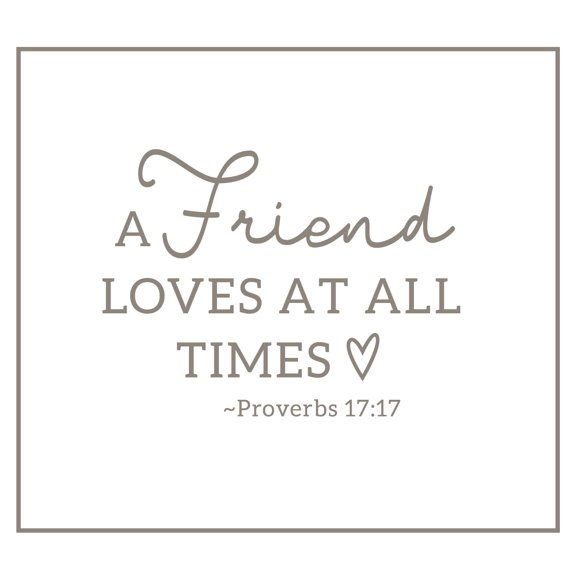 Pavilion - A Friend Loves at All Times - Proverbs 17:17 - 50x60 Inch Super Soft Royal Plush Throw Blanket