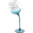 thumbnail image 1 of Pavilion - All The Wine You Have To Drink - 11 Oz Tipsy Stemmed Ombre Teal Wine Glass Unique Novelty Gag Gift Funny Mom Dad Humor Parenting Present, 1 of 9