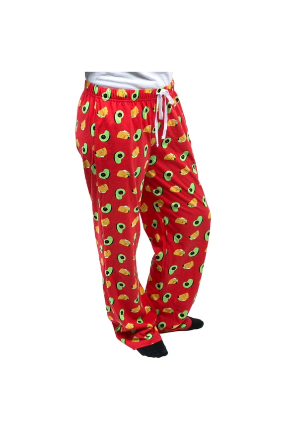 Gift Company - Taco and Avocado - XL Red Unisex Lounge Pants