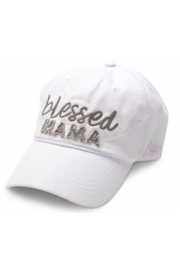 Blessed Mama Hat - White