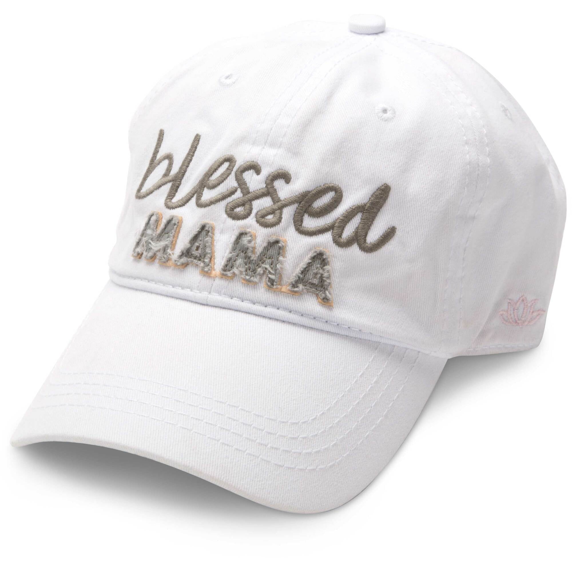 Pavilion Blessed Mama White Adjustable Snapback Baseball Hat  display picture 3