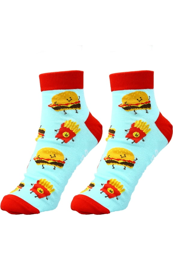 Company - Burger and Fries - Cotton Blend Ankle Socks