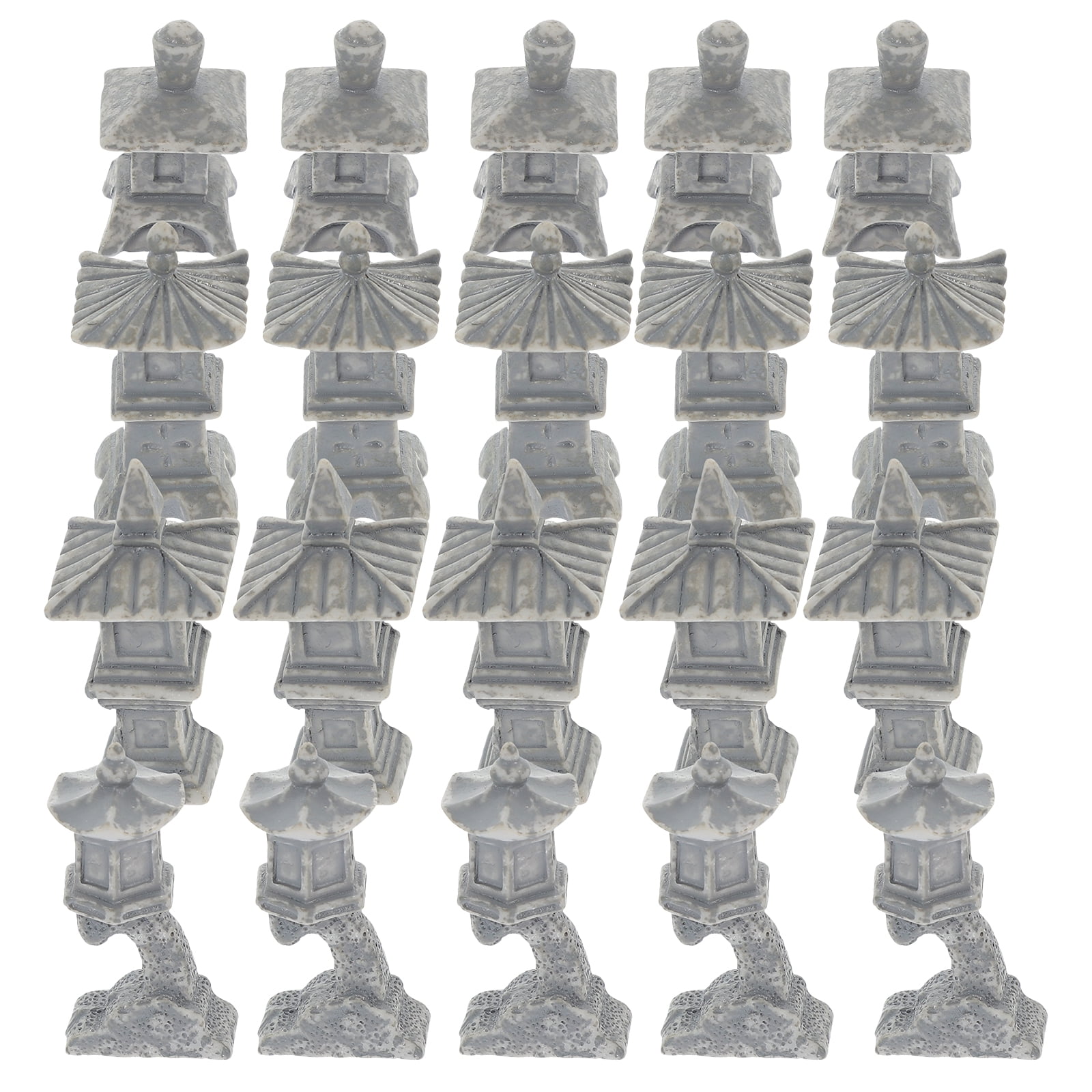 Pavilion Decoration Tabletop Ornament Miniature Stone Lantern Fish Tank