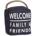 thumbnail image 1 of Pavilion Door Stopper-Welcome Family & Friends, Dark Gray - 5 x 6 in., 1 of 1