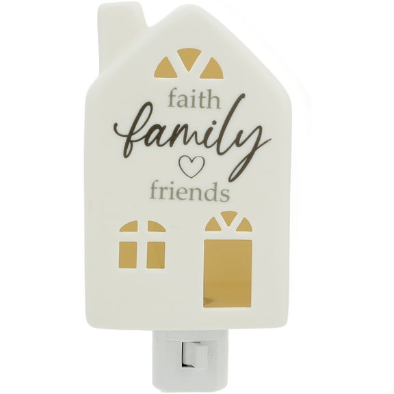 Pavilion - Faith Family Friends - Multi-Positional Plug-in Kitchen Bathroom Night Light Home Decor New Home Apartmentwarming Housewarming Gift Family Religious Jesus God Church Friend Present