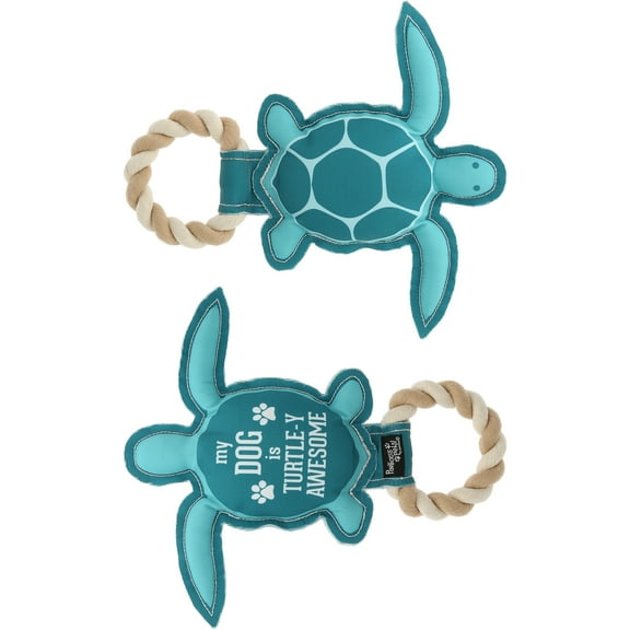 Pavilion Gift Canvas & Rope Dog Toy : Turtle-y Awesome
