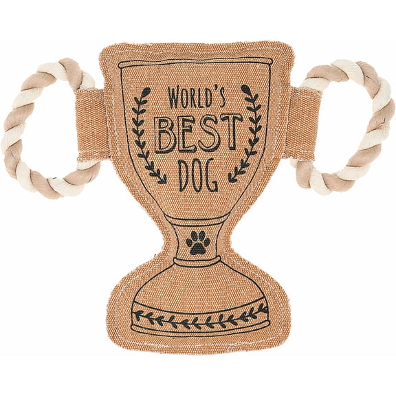 Pavilion Gift Canvas & Rope Dog Toy : Worlds Best Dog