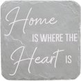 thumbnail image 1 of Pavilion Gift Company 25301 Home is Where-7.75" x 7.75" Garden Stone, Light Gray, White, 1 of 7