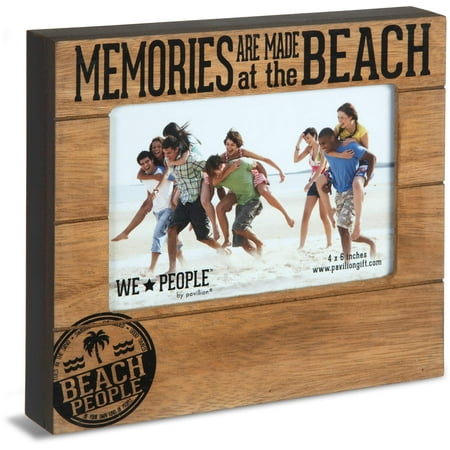 Pavilion Gift Company 67066 Memories are Made at The Beach Photo Frame, 7-1/2 x 6-3/4"