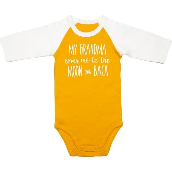 Pavilion Gift Company Baby Moon and Back-Yellow 6-12 Months 3/4 Sleeve Bodysuit