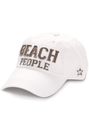 Gift Company - Beach People - White Adjustable Hat