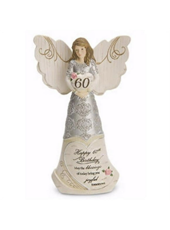 Pavilion Gift Company Elements Angels-Happy 60th Birthday May The Blessings of Today Bring You Joyful Tomorrows, Melange