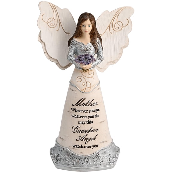 Pavilion Gift Company Elements Mother Guardian Angel Figurine, 6", Purple