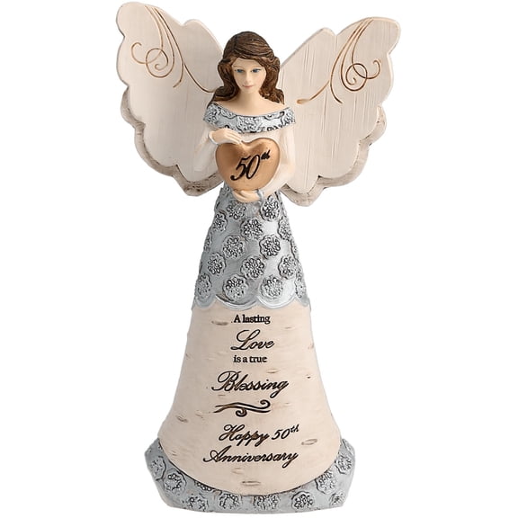Pavilion Gift Company Elements Angels Figurine, 6", Silver