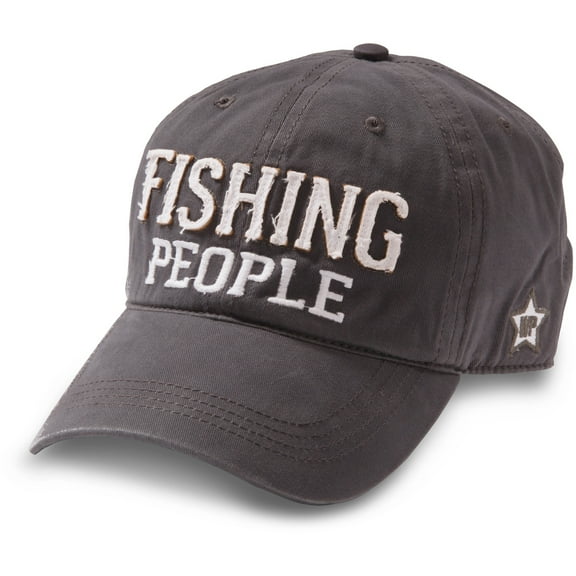 Pavilion Gift Company Fishing People Hat, Dark Grey, Large