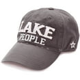 thumbnail image 1 of Pavilion Gift Company Lake People Adjustable Strap Cap, Large, Dark Gray, 1 of 13