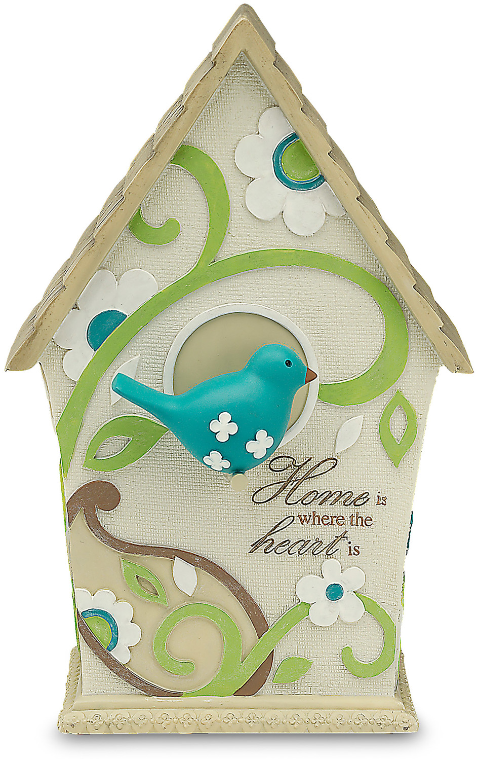 Pavilion Gift Company Perfectly Paisley Home Decorative Birdhouse, Inscription Home is Where The Heart is - image 1 of 3