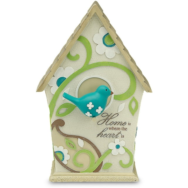 Pavilion Gift Company Perfectly Paisley Home Decorative Birdhouse, Inscription Home is Where The Heart is