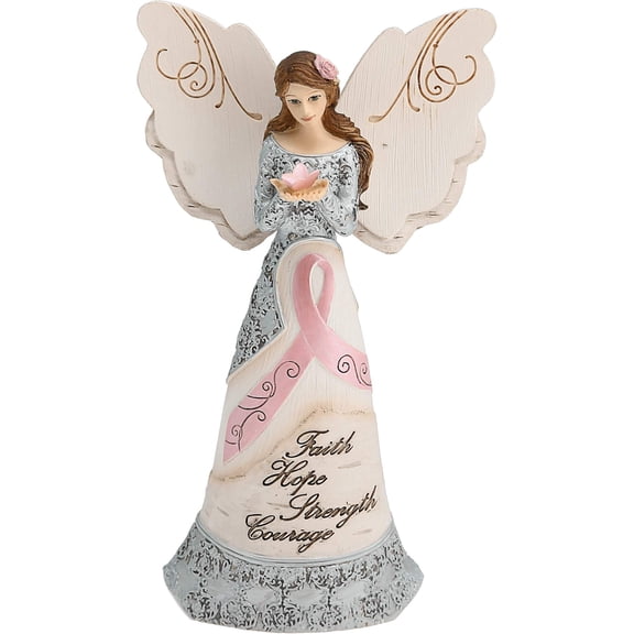 Pavilion Gift Company- Pink Survivor Ribbon Angel, 6.5 Inch