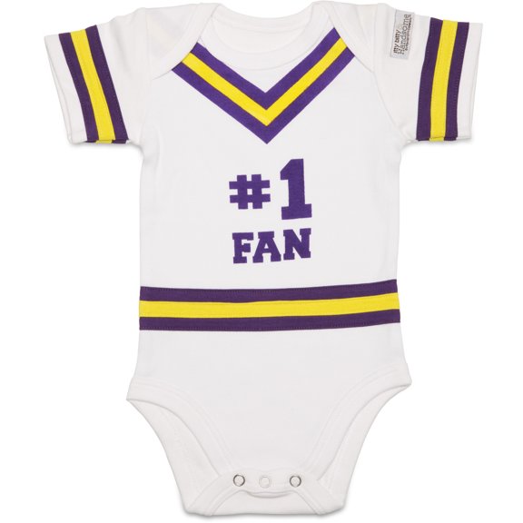 Pavilion Gift Company - Purple & Gold - 0-6 Months Infant Onesie